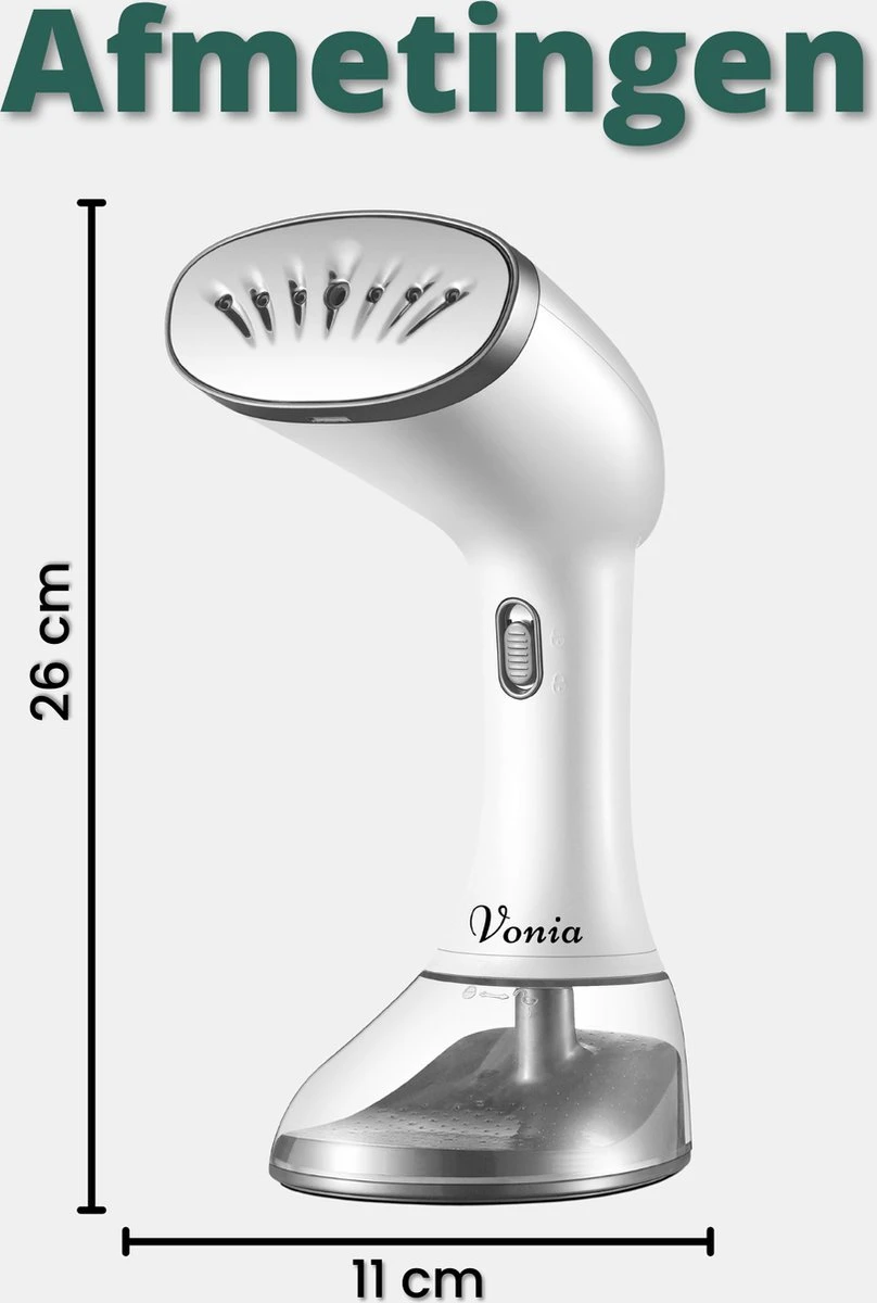 Vonia Kledingstomer - Handstomer - Stoomreiniger Kleding - Stoomapparaat Kleding – 350ML - Wit 8 Vonia Kledingstomer - Handstomer - Stoomreiniger Kleding - Stoomapparaat Kleding – 350ML - Wit - Afbeelding 8