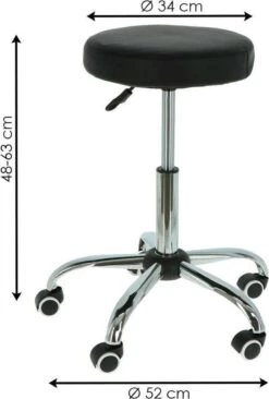 Alora Tabouret Op Wielen - Zadelkruk - Zwart - Kruk – Kapperskruk - Draaikruk - Werkkruk - Verstelbaar 8 Alora Tabouret Op Wielen - Zadelkruk - Zwart - Kruk – Kapperskruk - Draaikruk - Werkkruk - Verstelbaar -Huishoudelijke Benodigdheden 809x1200 2