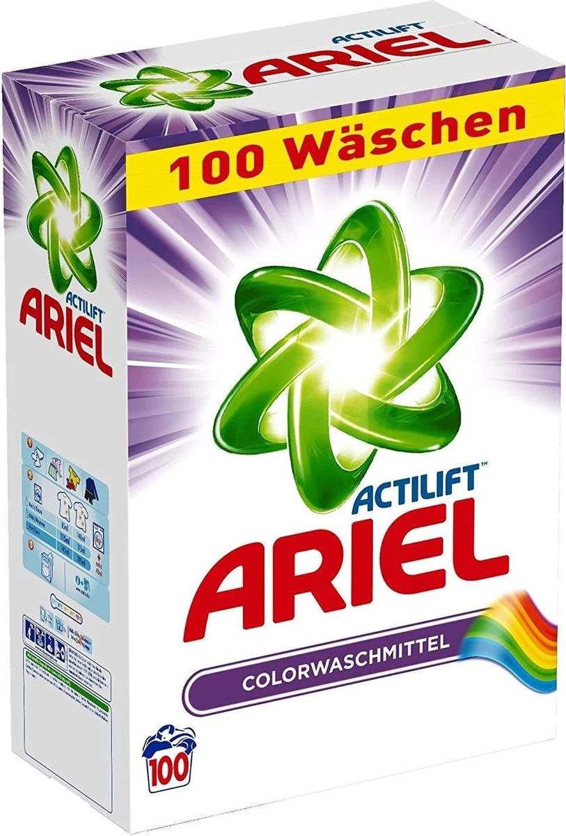 Ariel Waspoeder Kleur 6,5 KG - 100 Wasbeurten 2 Ariel Waspoeder Kleur 6,5 KG - 100 Wasbeurten - Afbeelding 2