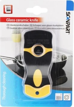 Scanpart Kookplaat Schraper - Schraapijzer - Radeermes - Voor Alle Glazen Kookplaten - Zoals Keramische Inductie En Halogeen Kookplaten - Kunststof - Vervangbaar Mesje - Krasvrij -Huishoudelijke Benodigdheden 824x1200 4