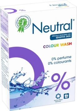 Neutral 0% Kleur Parfumvrij Waspoeder - 18 Wasbeurten - 1,188 Kg - Wasmiddel -Huishoudelijke Benodigdheden 832x1200
