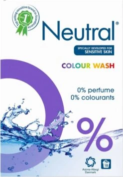 Neutral 0% Kleur Parfumvrij Waspoeder - 18 Wasbeurten - 1,188 Kg - Wasmiddel -Huishoudelijke Benodigdheden 838x1200