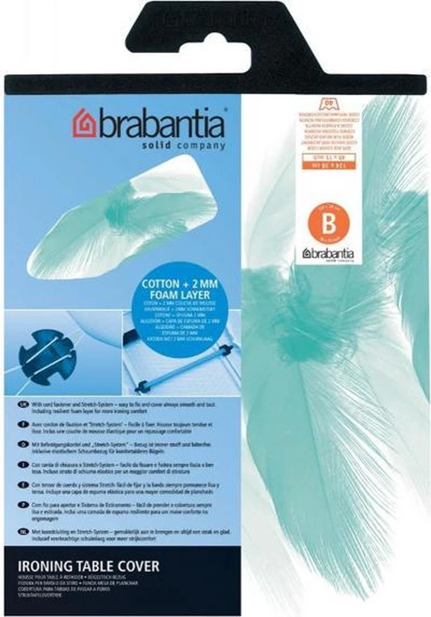 Brabantia Strijkplankhoes B - 124 X 38 Cm 2 Brabantia Strijkplankhoes B - 124 X 38 Cm - Afbeelding 2