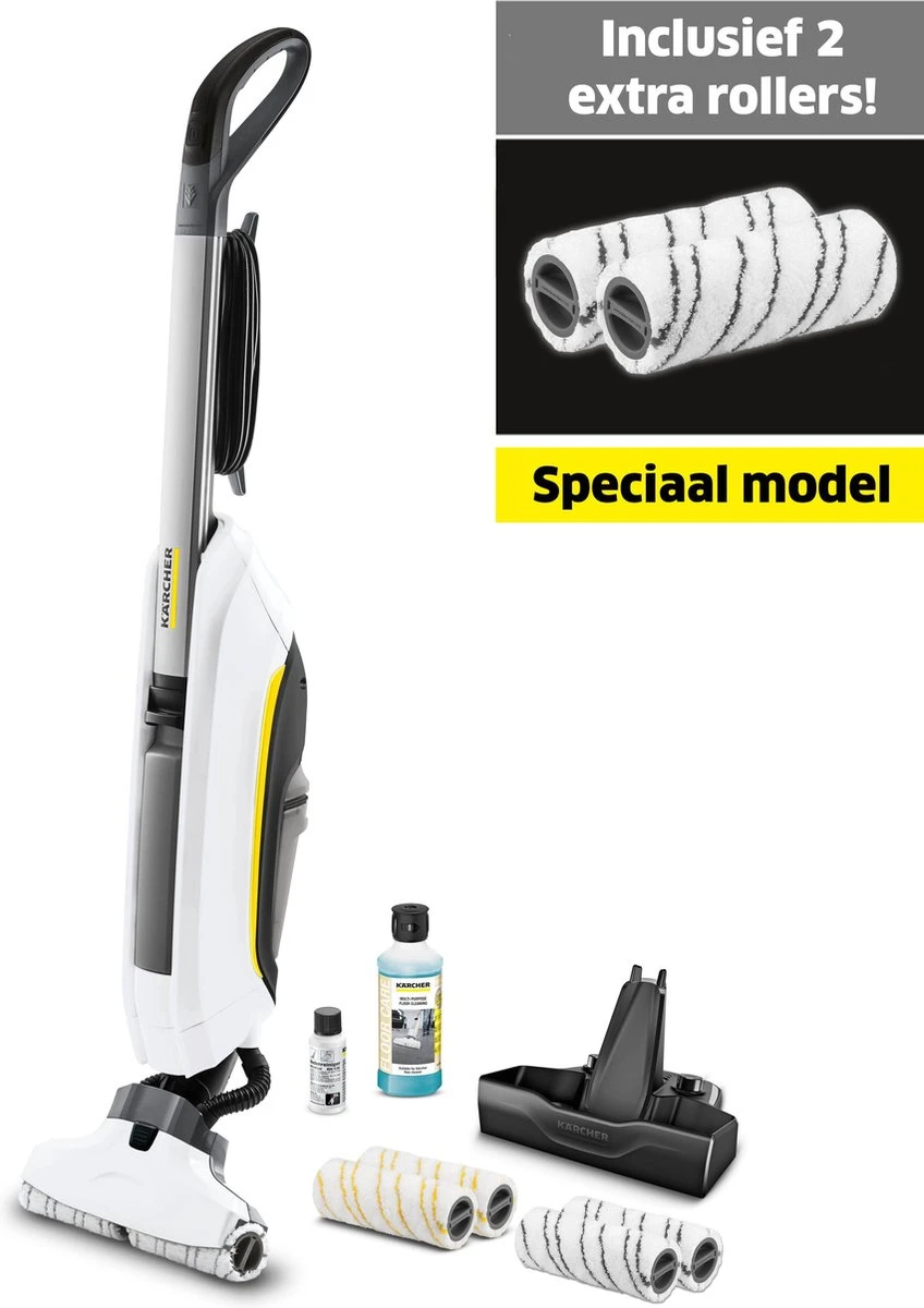 Kärcher FC 5 Premium Vloerreiniger - Incl. Grijze Rollers - 60 M² - 30 Cm 1 Kärcher FC 5 Premium Vloerreiniger - Incl. Grijze Rollers - 60 M² - 30 Cm