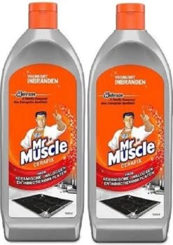 Nieuwkomers 17 Mr. Muscle - Cera-Fix Voor Keramische - Halogeen En Inductie Kookplaten - Kookplaatreiniger - 2 X 200 Ml