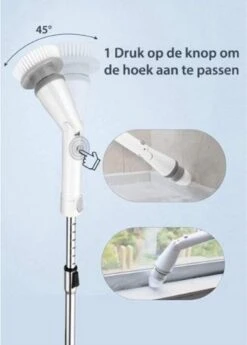 Elektrische Scrubber - Veelzijdige Schrobborstel - Elektrische Schoonmaakborstel - Binnen En Buiten Schoonmaken -Huishoudelijke Benodigdheden 859x1200 3