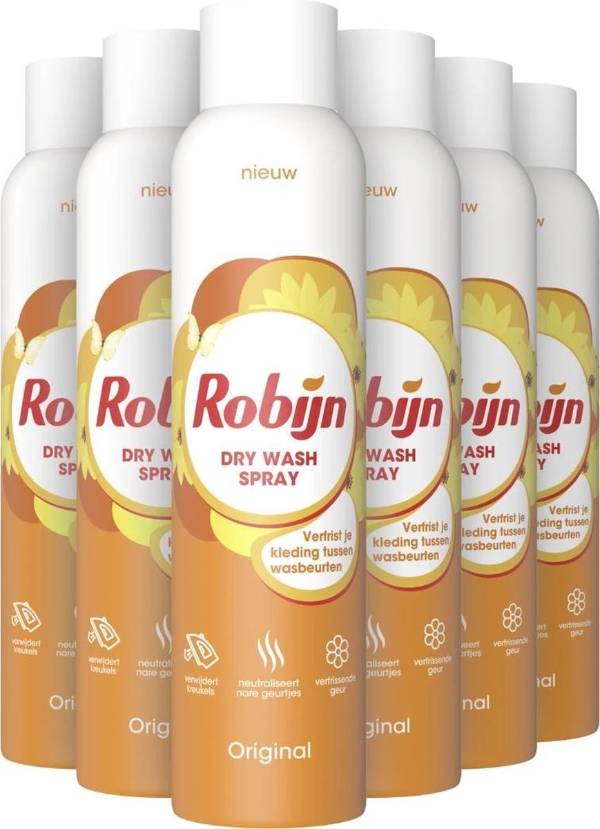Robijn Dry Wash Spray 6 X 50 Ml Travel Size Voordeelpakket 1 Robijn Dry Wash Spray 6 X 50 Ml Travel Size Voordeelpakket