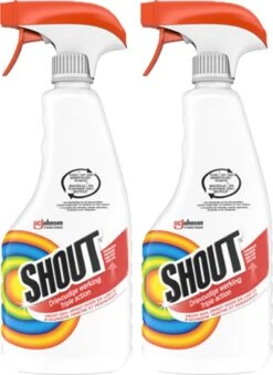 Mr Muscle Shout Vlekkenoplosser Triple Action - Spray - 2 X 500 Ml -Huishoudelijke Benodigdheden 874x1200