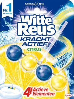 Witte Reus Kracht Actief Toiletblok - Citrus - WC Blokjes Voordeelverpakking - 10 Stuks -Huishoudelijke Benodigdheden 900x1200 24