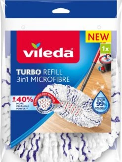 Vileda TURBO 3in1 - Vervanging - Microvezel -Huishoudelijke Benodigdheden 900x1200 7