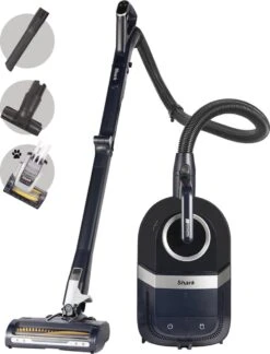 Shark CZ250EUT Stofzuiger Zonder Zak - Cylinderstofzuiger - Anti-Hair Wrap - 1,6 Liter