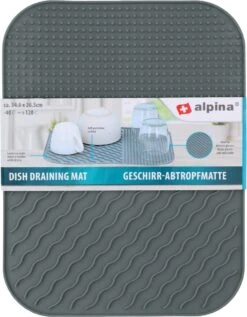 Alpina Afdruipmat - Droogmat - Siliconen - 26,5x34,5 Cm - Grijs 8 Alpina Afdruipmat - Droogmat - Siliconen - 26,5x34,5 Cm - Grijs -Huishoudelijke Benodigdheden 935x1200 3