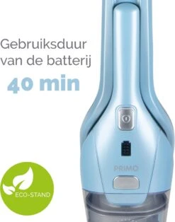 PRIMO PR507SV Stofzuiger Zonder Zak - 2-in-1 Steelstofzuiger Draadloos - Kruimelzuiger - HEPA Filter - Blauw -Huishoudelijke Benodigdheden 945x1200 1