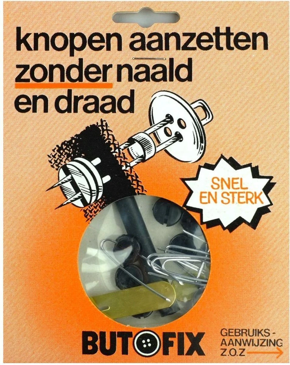 ButoFix - 10 Stuks - Met Deze Set Kunt U Knopen Aanzetten Zonder Naald En Draad 1 ButoFix - 10 Stuks - Met Deze Set Kunt U Knopen Aanzetten Zonder Naald En Draad