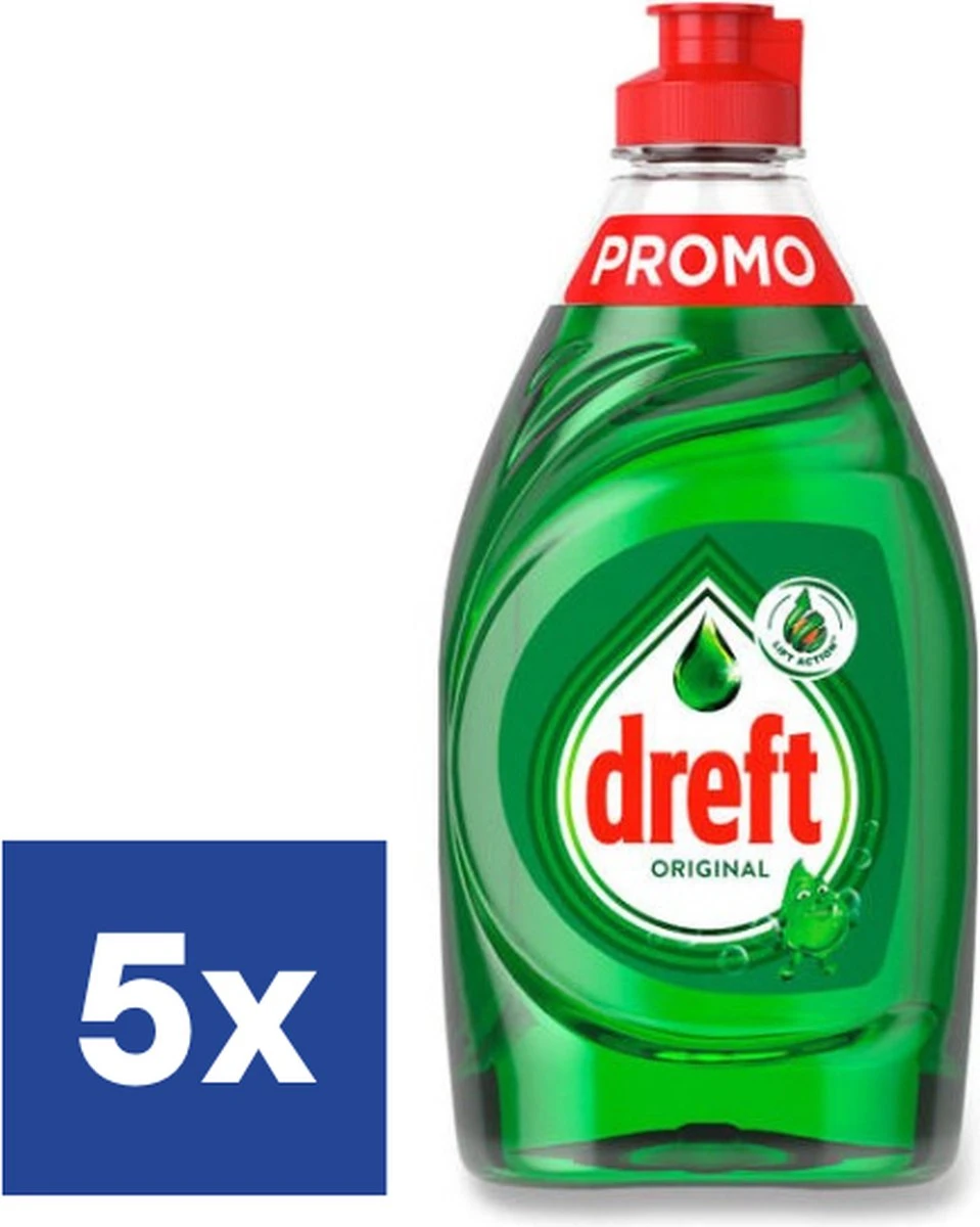 Dreft Original Afwasmiddel - 5 X 330 Ml 1 Dreft Original Afwasmiddel - 5 X 330 Ml