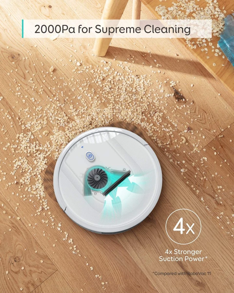 Eufy RoboVac G10 Hybride - Robotstofzuiger Met Dweilfunctie 5 Eufy RoboVac G10 Hybride - Robotstofzuiger Met Dweilfunctie - Afbeelding 5