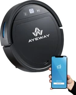 AyeWay 3 In 1 Robotstofzuiger - Dweil Robot - Stofzuiger Robot - Dweilsysteem – Draadloos – Met App