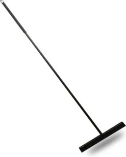 WITTS Luxe Douchewisser - Roestvrij - Vloertrekker Met Steel - Zwart - Vloerwisser Badkamer