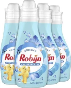 Robijn Classics Morgenfris Wasverzachter - 4 X 30 Wasbeurten - Voordeelverpakking -Huishoudelijke Benodigdheden 976x1200