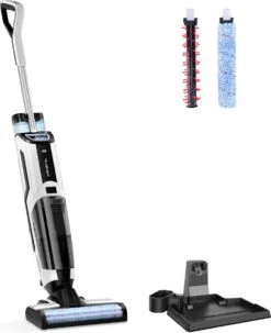 Aigostar 3 In 1 Vloerreiniger - Stofzuiger En Dweilen In 1 - Steelstofzuiger Met Dweilfunctie - Dweilapparaat Draadloos - Whale 33ZDR -Huishoudelijke Benodigdheden 979x1200