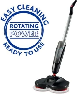 VILEDA® | Looper | Elektrische Vloerwisser | Vileda Dweil | Vileda Mop | Spray Mop | Vloerwisser | Vloerreiniger | Draadloos | Incl. 2 Rode Microvezeldoeken -Huishoudelijke Benodigdheden 981x1200 2